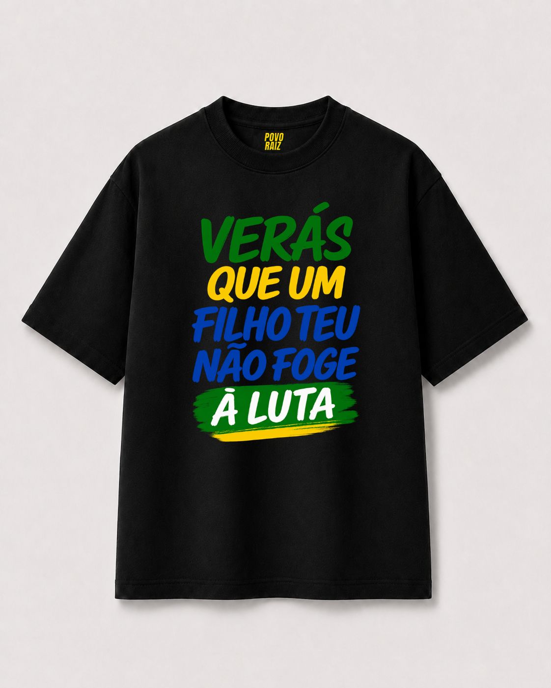 CAMISETA "FILHO TEU NÃO FOGE"