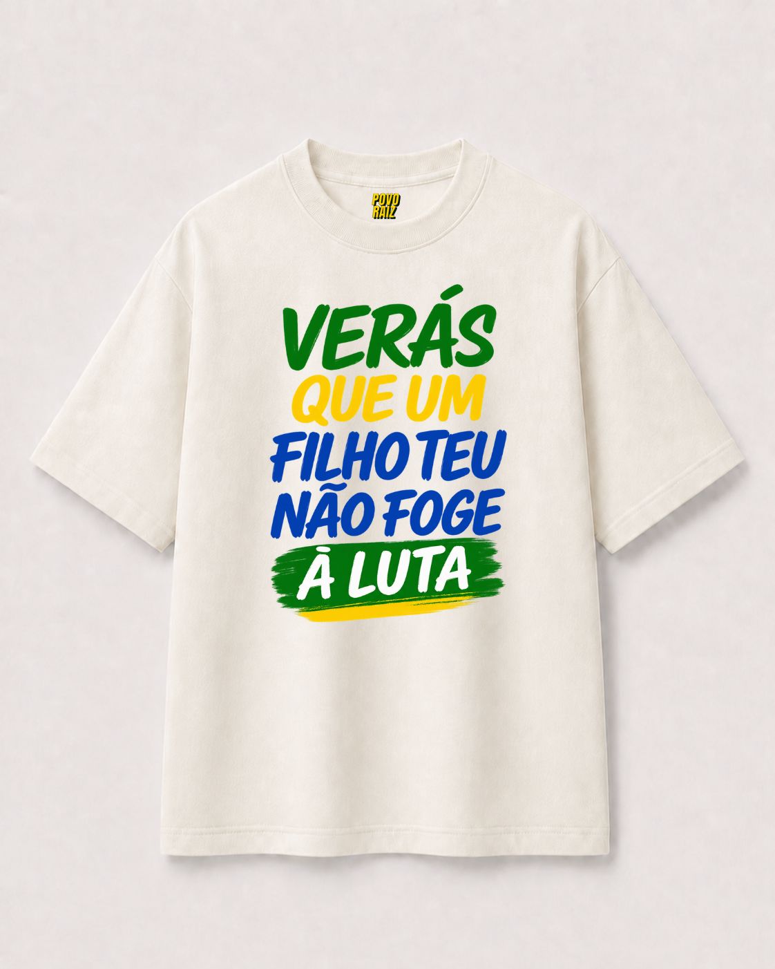 CAMISETA "FILHO TEU NÃO FOGE"