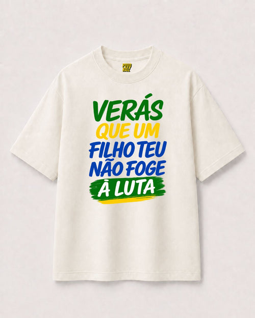 CAMISETA "FILHO TEU NÃO FOGE"