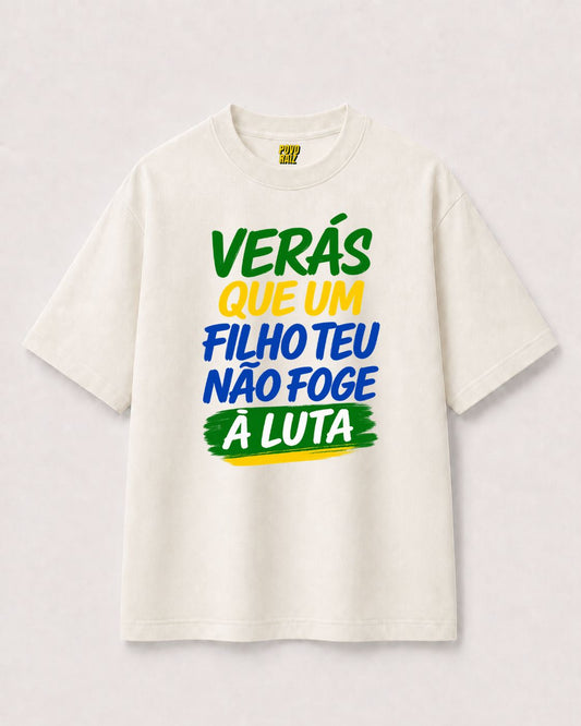 CAMISETA "FILHO TEU NÃO FOGE"