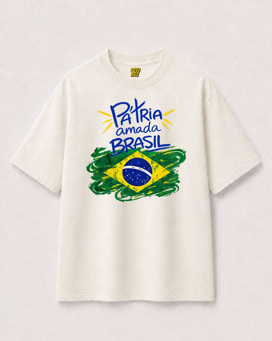 CAMISETA "PATRIA AMADA BRASIL"