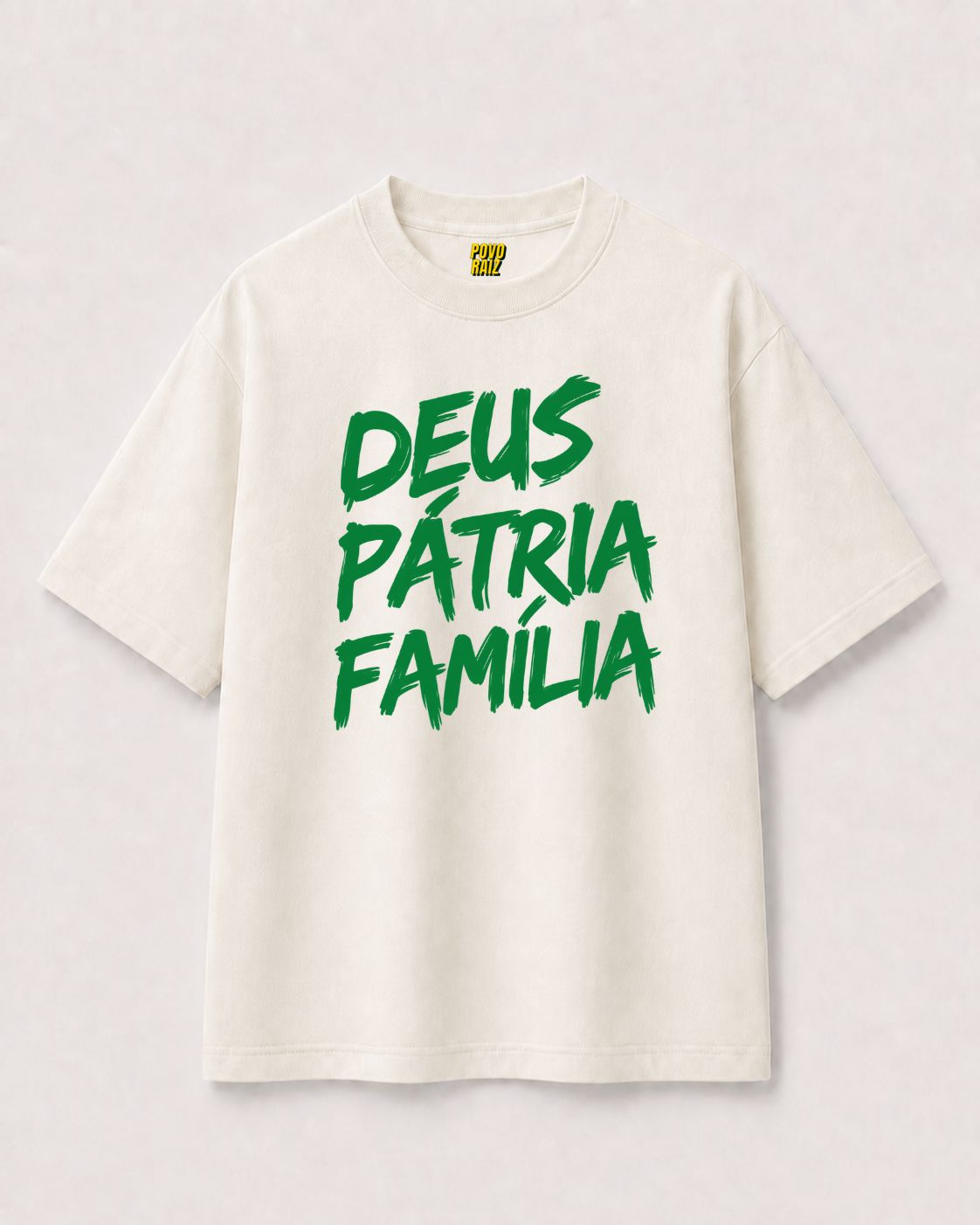 CAMISETA "DEUS, PÁTRIA, FAMÍLIA"